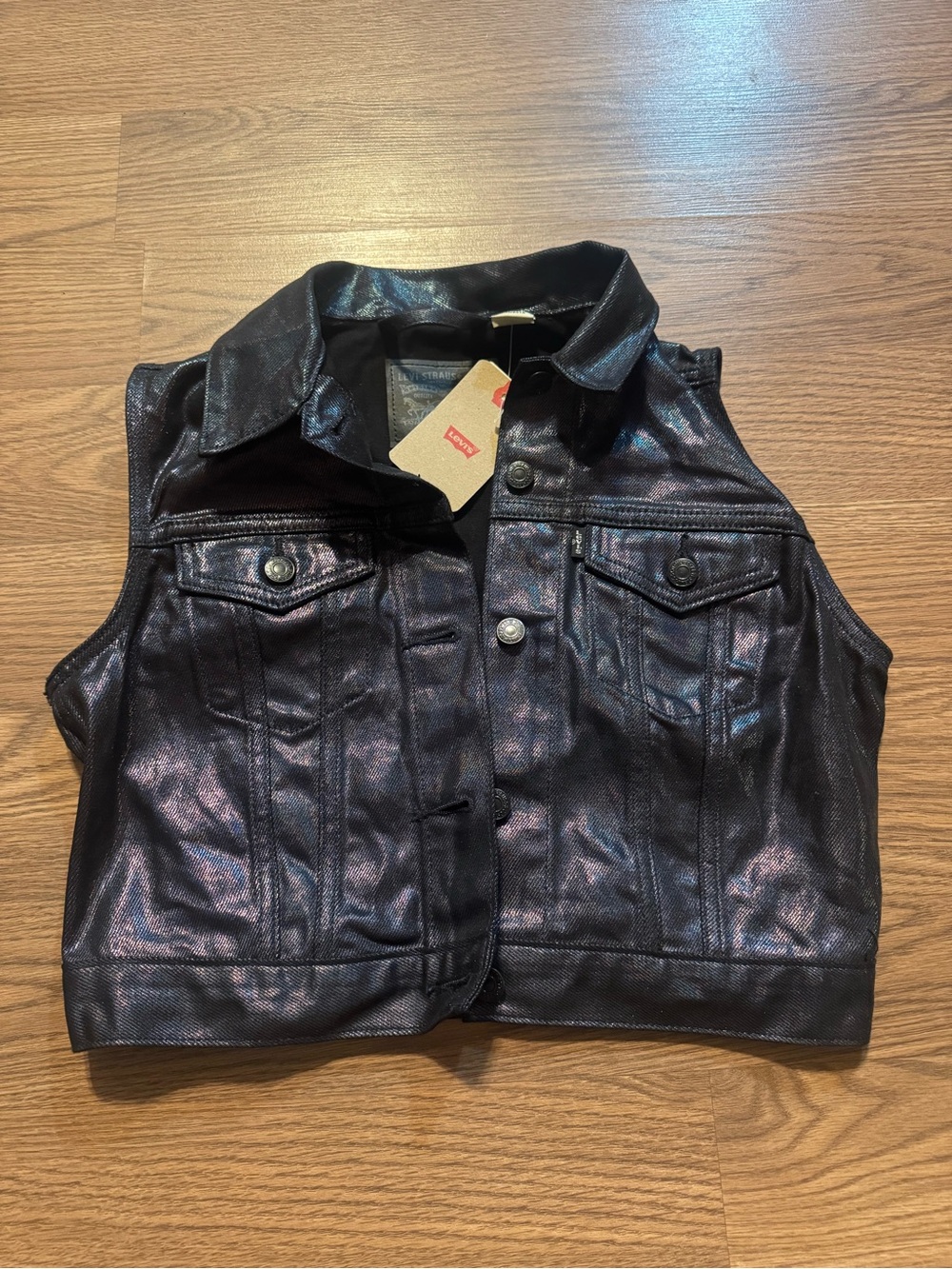 Levi's Metallic Black Vest